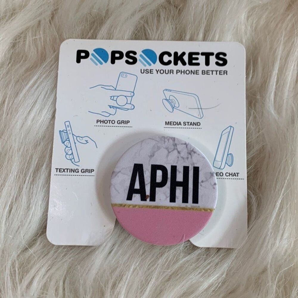 Alpha Phi Pop Socket for Phones - One Size NEW